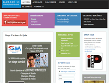 Tablet Screenshot of karate33.com